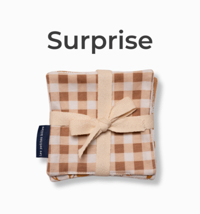 Lot de 4 lingettes lavables en coton oeko-tex offertes