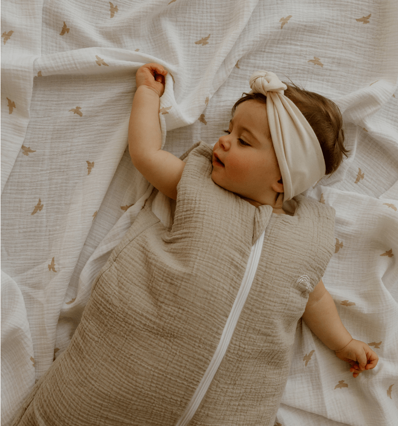 Gigoteuse en double gaze tog 3 beige