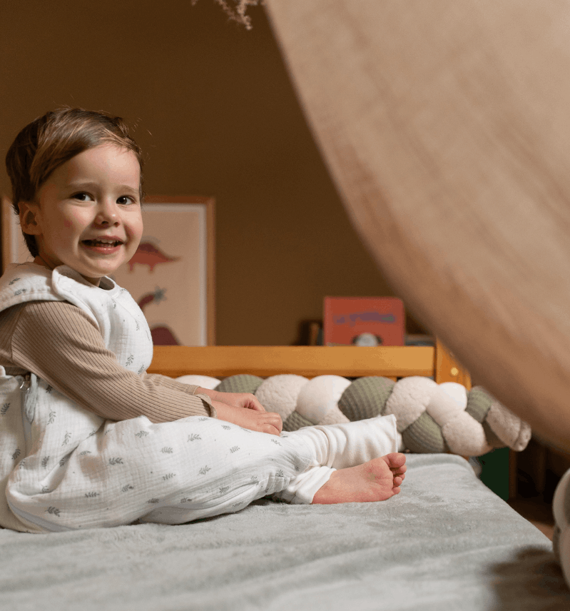 Gigoteuse à pieds vert d'eau 4 saisons 2-3 ans + chaussettes anti dérapantes – Image 4